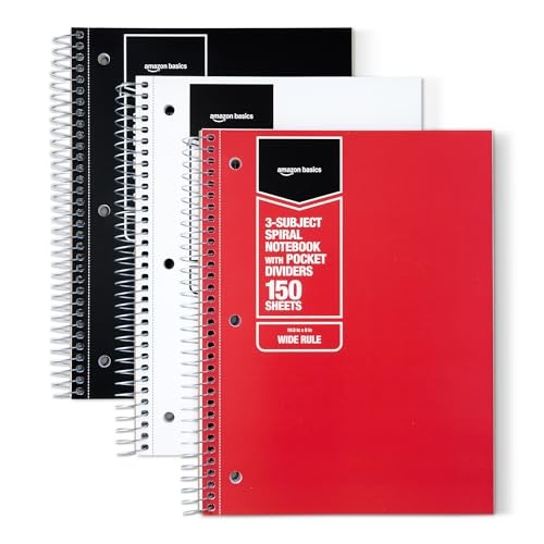 Amazon Basics spiral notebook